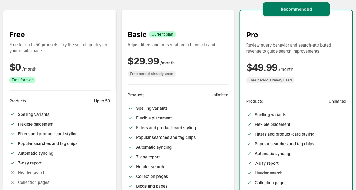 The Plan page